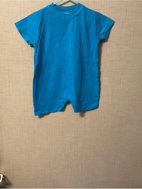 Soffe Bright Turquoise Blue One-Piece Bodysuit